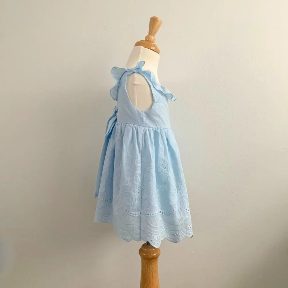NWT Pretty Girls Sun Dress Eyelet Lace Embroidery Bohemian Spring & Summer 3T